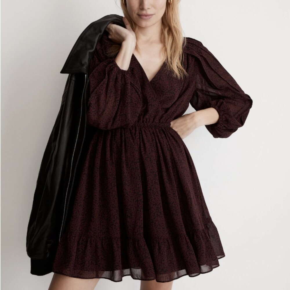 Madewell Burgundy Mini Dress